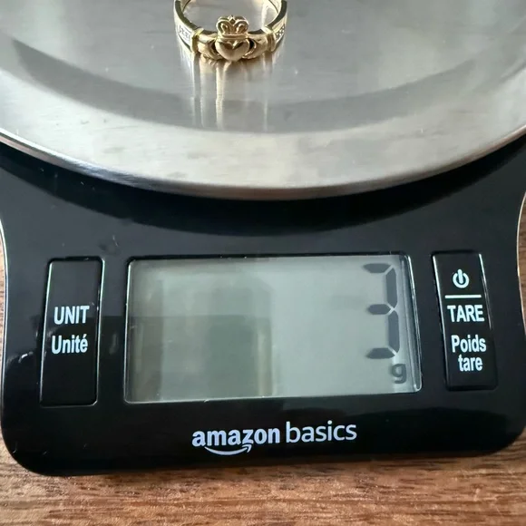 14k Gold Claddagh Eternity Ring - Picture 5 of 8